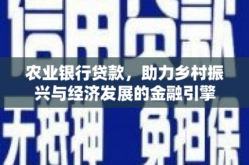 儋州农业银行贷款，助力乡村振兴与经济发展的金融引擎