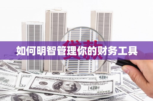 儋州如何明智管理你的财务工具