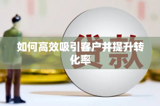 儋州如何高效吸引客户并提升转化率