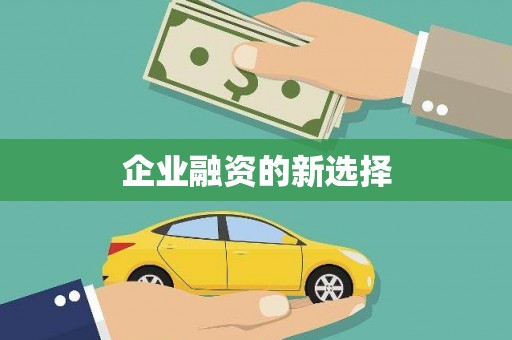 儋州企业融资的新选择