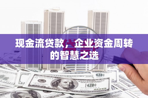 儋州现金流贷款，企业资金周转的智慧之选
