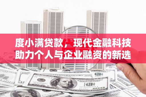 儋州度小满贷款，现代金融科技助力个人与企业融资的新选择