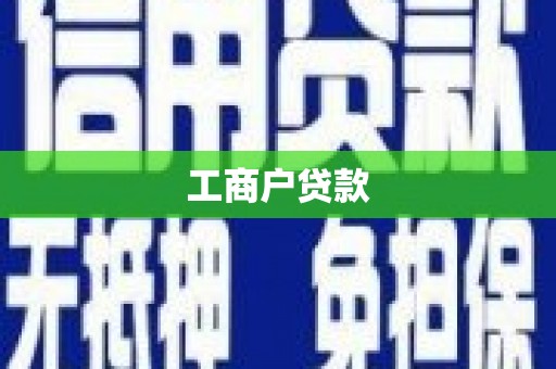 儋州工商户贷款