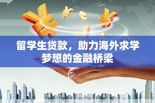 儋州留学生贷款，助力海外求学梦想的金融桥梁
