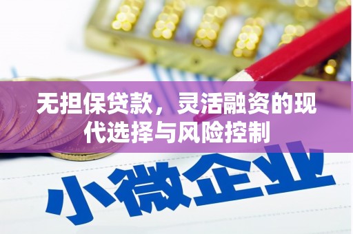 儋州无担保贷款，灵活融资的现代选择与风险控制