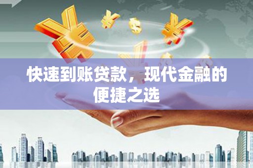 儋州快速到账贷款，现代金融的便捷之选