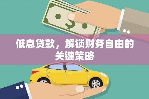儋州低息贷款，解锁财务自由的关键策略