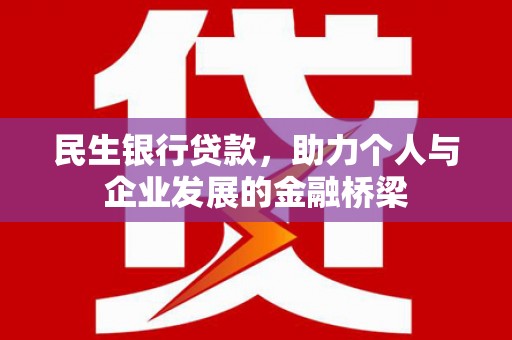 儋州民生银行贷款，助力个人与企业发展的金融桥梁