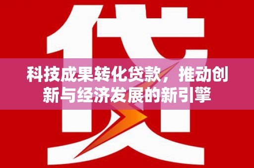 儋州科技成果转化贷款，推动创新与经济发展的新引擎