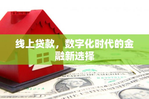 儋州线上贷款，数字化时代的金融新选择