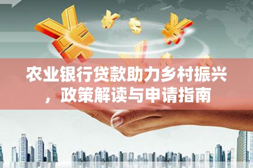 儋州农业银行贷款助力乡村振兴，政策解读与申请指南