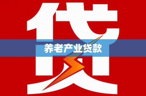 儋州养老产业贷款