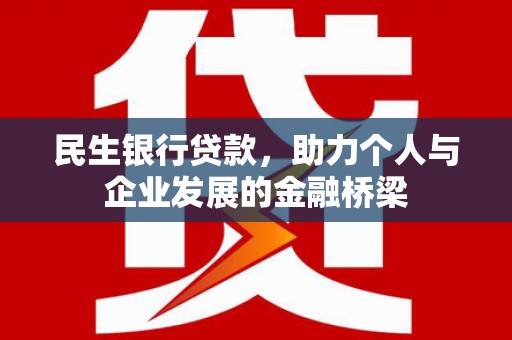 儋州民生银行贷款，助力个人与企业发展的金融桥梁