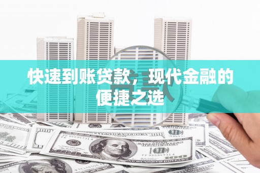 儋州快速到账贷款，现代金融的便捷之选