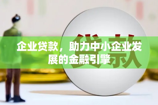儋州企业贷款，助力中小企业发展的金融引擎