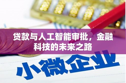 儋州贷款与人工智能审批，金融科技的未来之路