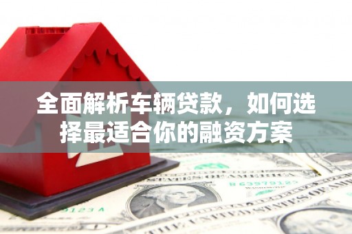 儋州全面解析车辆贷款，如何选择最适合你的融资方案