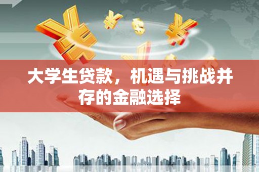 儋州大学生贷款，机遇与挑战并存的金融选择