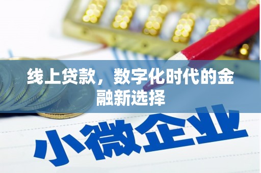 儋州线上贷款，数字化时代的金融新选择