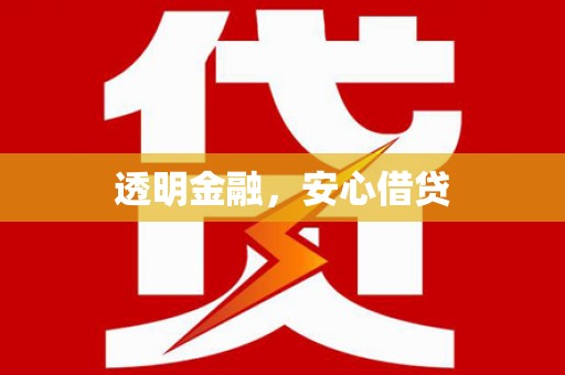 儋州透明金融，安心借贷