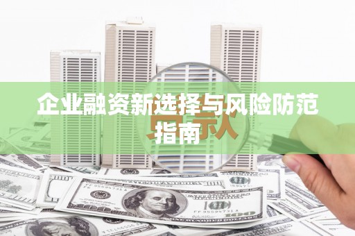 儋州企业融资新选择与风险防范指南