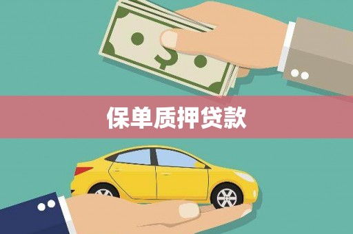 儋州保单质押贷款