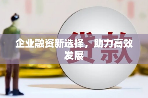 儋州企业融资新选择，助力高效发展